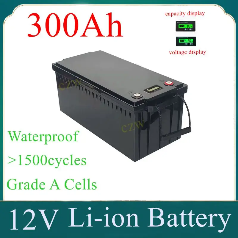CZW 12V 200Ah 100AH 150AH 300Ah 400AH 500Ah 600Ah Lifepo4 lithium battery bluetooth BMS Power Supply for inverter fishing boat
CZW 12V 200Ah 100AH 150AH 300Ah 400AH 500Ah 600Ah Lifepo4 lithium battery bluetooth BMS Power Supply for inverter fishing boat
