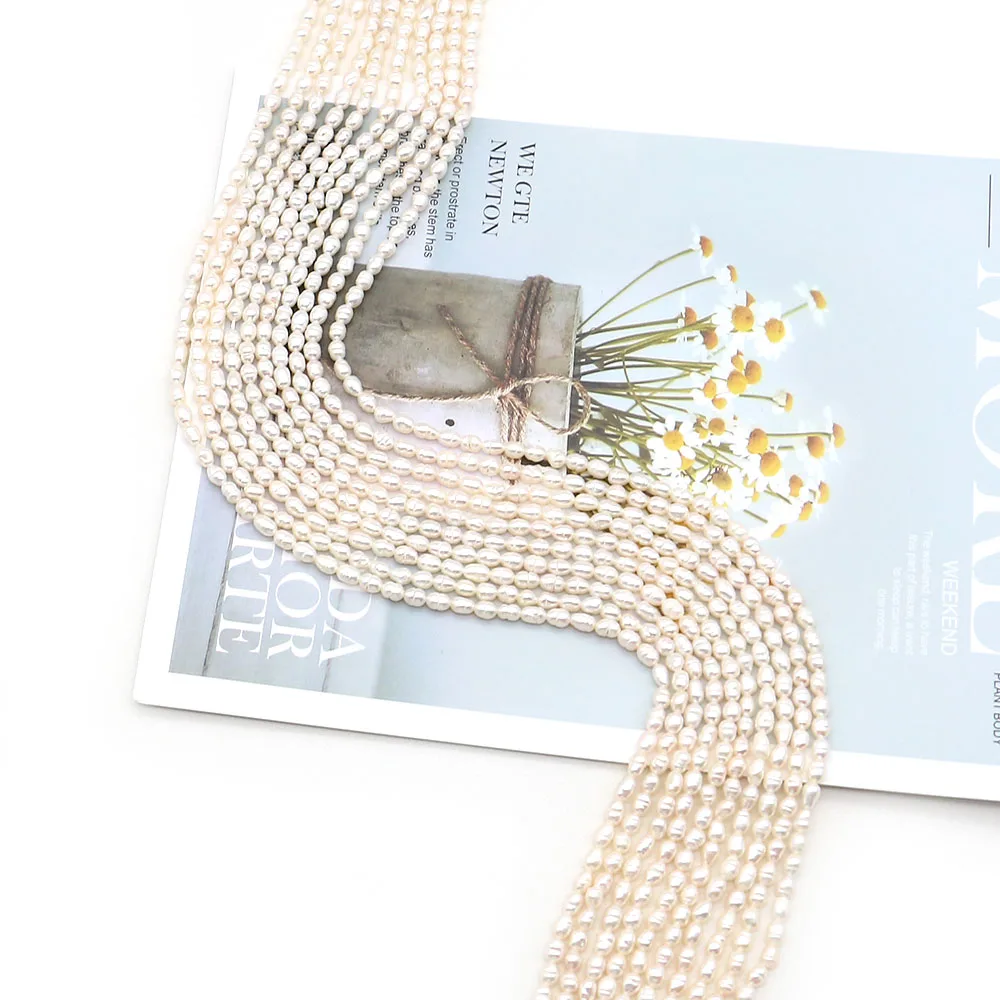 Threaded Rice Shape Freshwater Pearls Irregular Shape Straight Hole Loose Beaded for DIY Jewelry Making Ladies Bracelet Necklace
Threaded Rice Shape Freshwater Pearls Irregular Shape Straight Hole Loose Beaded for DIY Jewelry Making Ladies Bracelet Necklace