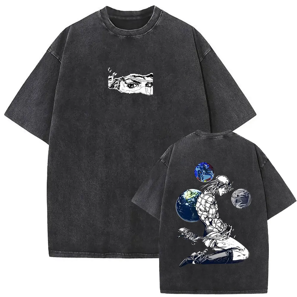 Washed Vintage Anime Jojo Bizarre Adventure Steel Ball Run Diego Brando Graphic T-shirt Men Women Manga Retro Oversized T Shirts
Washed Vintage Anime Jojo Bizarre Adventure Steel Ball Run Diego Brando Graphic T-shirt Men Women Manga Retro Oversized T Shirts