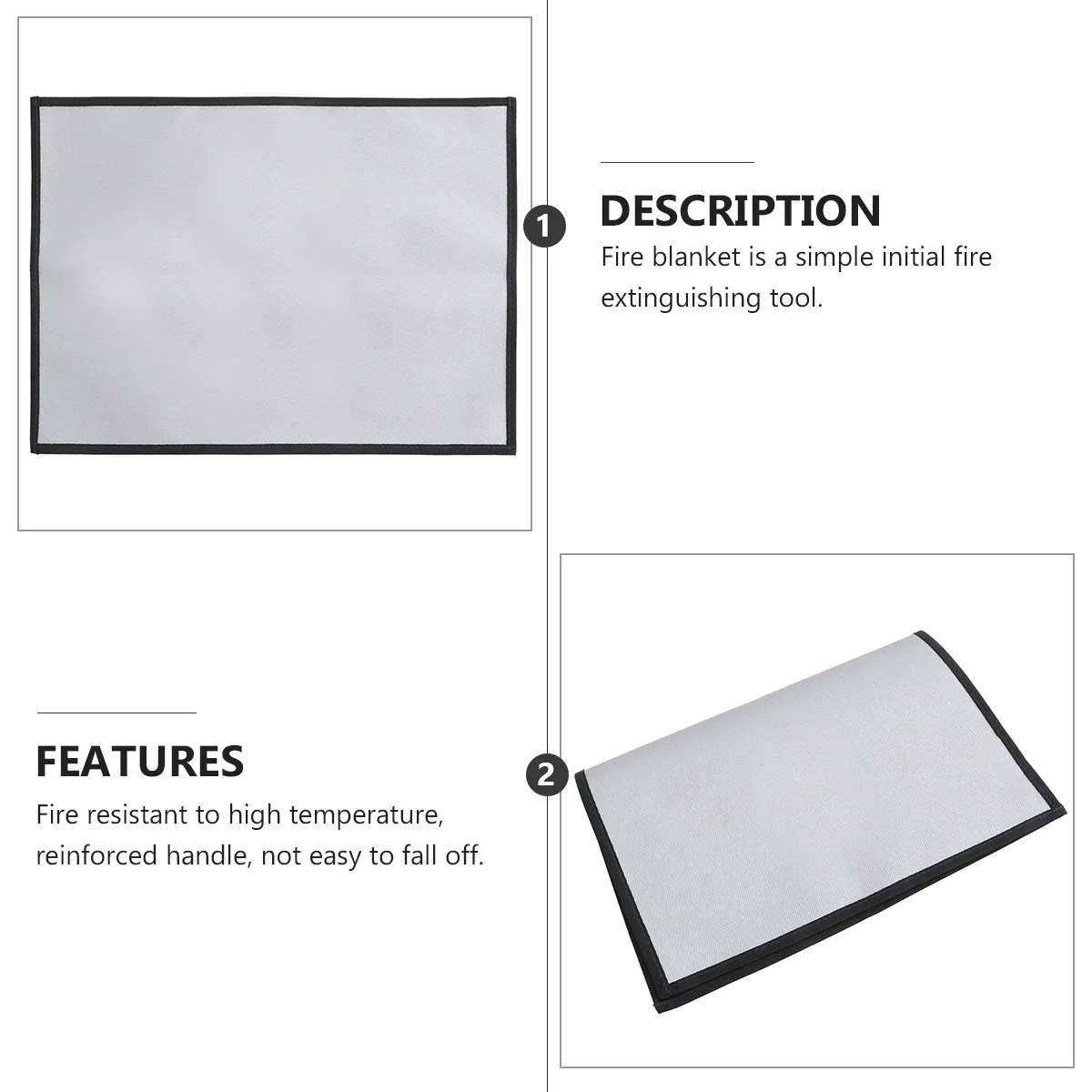 1Pcs Fire Resistance Blanket Heavy-Duty Fireproof Insulation Pad for Kitchen Grill Car Camping Emergency Heat Shield Fire
1Pcs Fire Resistance Blanket Heavy-Duty Fireproof Insulation Pad for Kitchen Grill Car Camping Emergency Heat Shield Fire