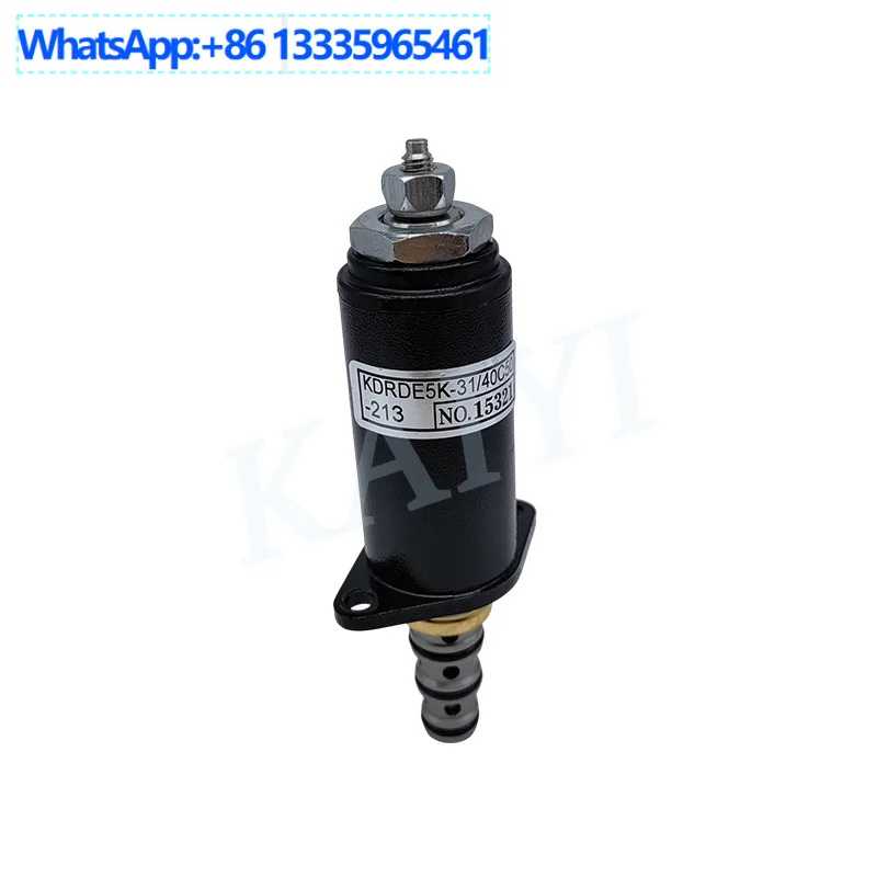For Kobelco SK200/250/330/350-8 two-speed inverse proportional solenoid valve KDRDE5KR-31/40C50-213
For Kobelco SK200/250/330/350-8 two-speed inverse proportional solenoid valve KDRDE5KR-31/40C50-213