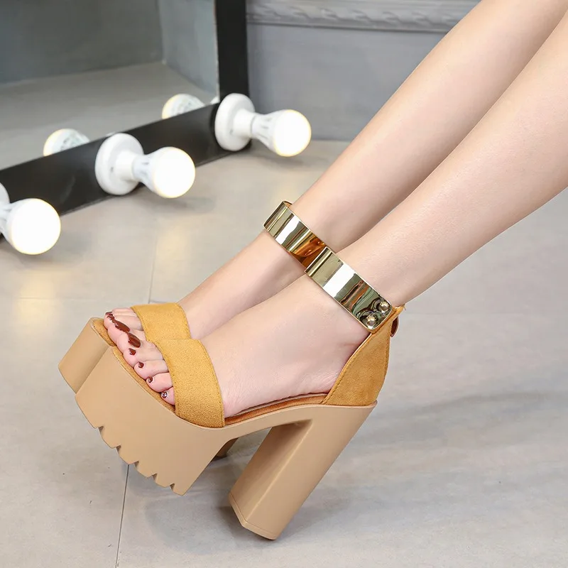 Women Platform Heels Chunky Block Heel Sandals 14CM High Open Toe Ankle Strap Suede Party Clubwear Shoes 2026 New Comfy Non-slip
Women Platform Heels Chunky Block Heel Sandals 14CM High Open Toe Ankle Strap Suede Party Clubwear Shoes 2026 New Comfy Non-slip
