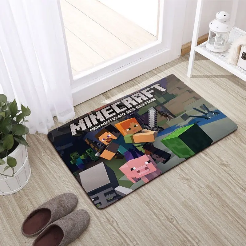 Коврик для пола с периметром из аниме Minecraft, мультяшный детский фланелевый комфортный напольный коврик для гостиной, спальни, кухни, нескользящий коврик
Коврик для пола с периметром из аниме Minecraft, мультяшный детский фланелевый комфортный напольный коврик для гостиной, спальни, кухни, нескользящий коврик
