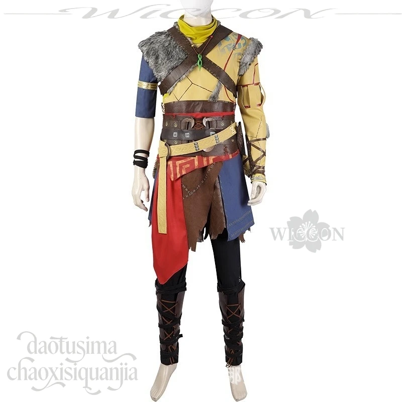 Norse Mythology Viking Atreus Cosplay Costume High Quality Outfit With Cape Top And Belt For Themed Party
Norse Mythology Viking Atreus Cosplay Costume High Quality Outfit With Cape Top And Belt For Themed Party