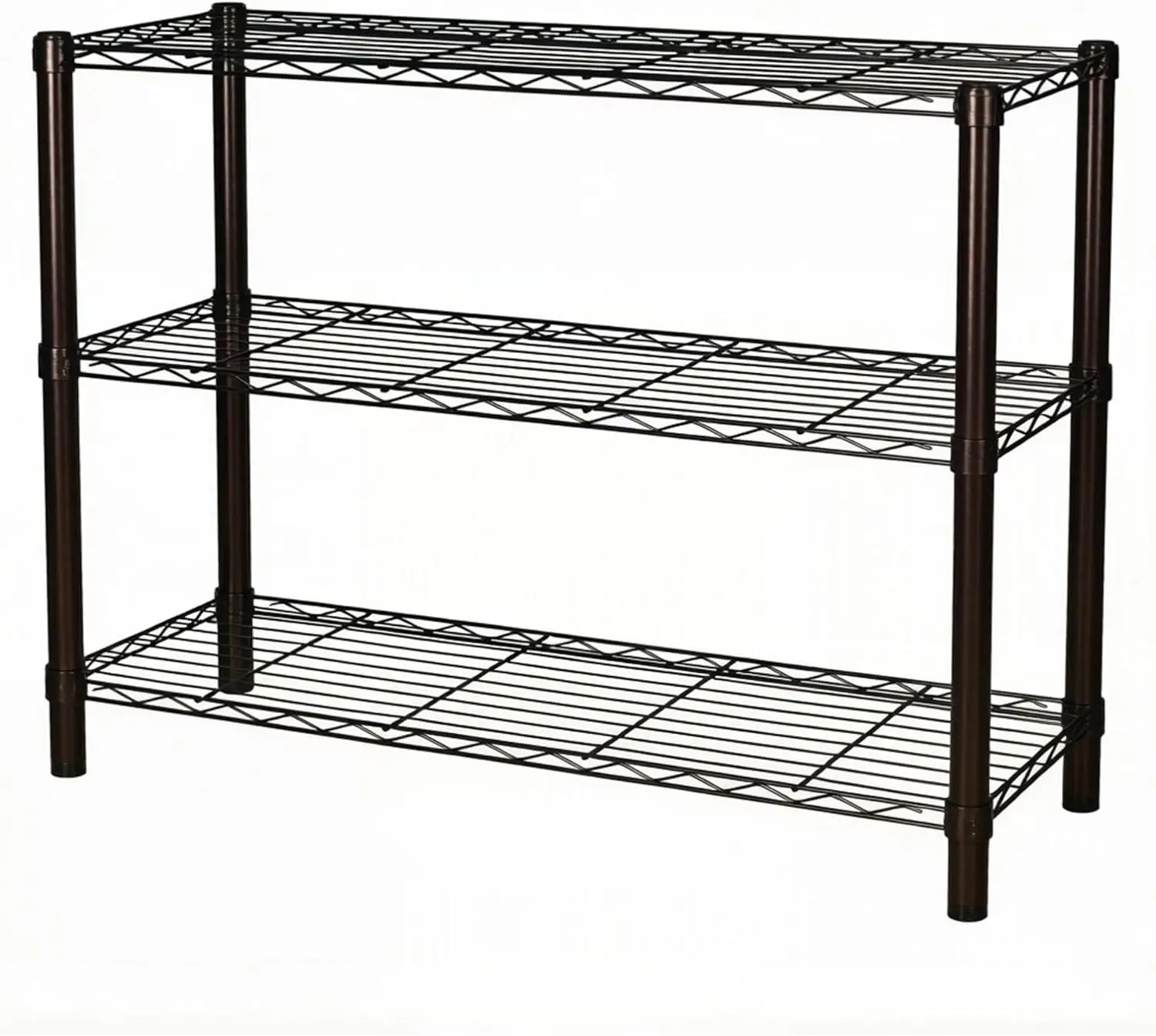 3-Tier Adjustable Metal Storage Shelves, 36"W x 14"D x 32"H, 250lbs per Shelf, for Kitchen Garage Home Office, Black
3-Tier Adjustable Metal Storage Shelves, 36"W x 14"D x 32"H, 250lbs per Shelf, for Kitchen Garage Home Office, Black