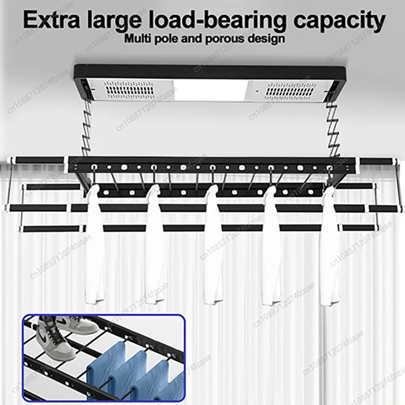 Balcony Remote Control Lifting Retractable Folding Electric Clothes Drying Rack AC Motor Aluminum Alloy Clothes Drying Rack
Balcony Remote Control Lifting Retractable Folding Electric Clothes Drying Rack AC Motor Aluminum Alloy Clothes Drying Rack