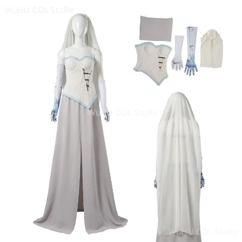 Corpse Masquerade Bride Emily Cosplay Fancy Dress Costume Wig Zombie Ghost Halloween Party Dress up Women Scary Gothic Suits
Corpse Masquerade Bride Emily Cosplay Fancy Dress Costume Wig Zombie Ghost Halloween Party Dress up Women Scary Gothic Suits