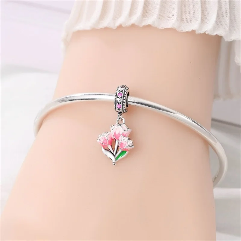 New 925 Sterling Silver Flower Pendant CZ Zircon Dangle Fit Original Bracelet DIY For Women Girls Cute Birthday Jewelry Gifts
New 925 Sterling Silver Flower Pendant CZ Zircon Dangle Fit Original Bracelet DIY For Women Girls Cute Birthday Jewelry Gifts
