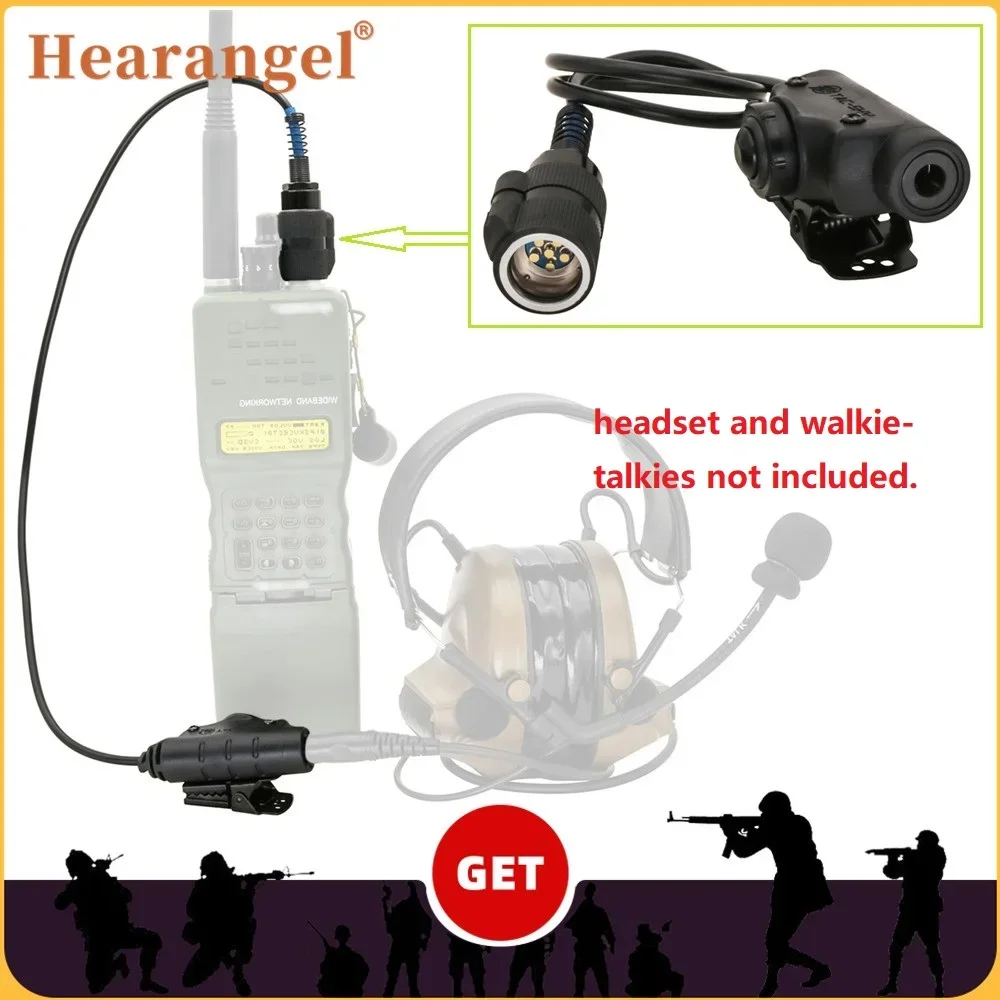 Tactical PTT U94 V2 Ptt 6 Pin for PRC152 148 Walkie Talkie Compatible with PELTO/MSA/TAC-SKY Tactical Headset Shooting Airsoft
Tactical PTT U94 V2 Ptt 6 Pin for PRC152 148 Walkie Talkie Compatible with PELTO/MSA/TAC-SKY Tactical Headset Shooting Airsoft