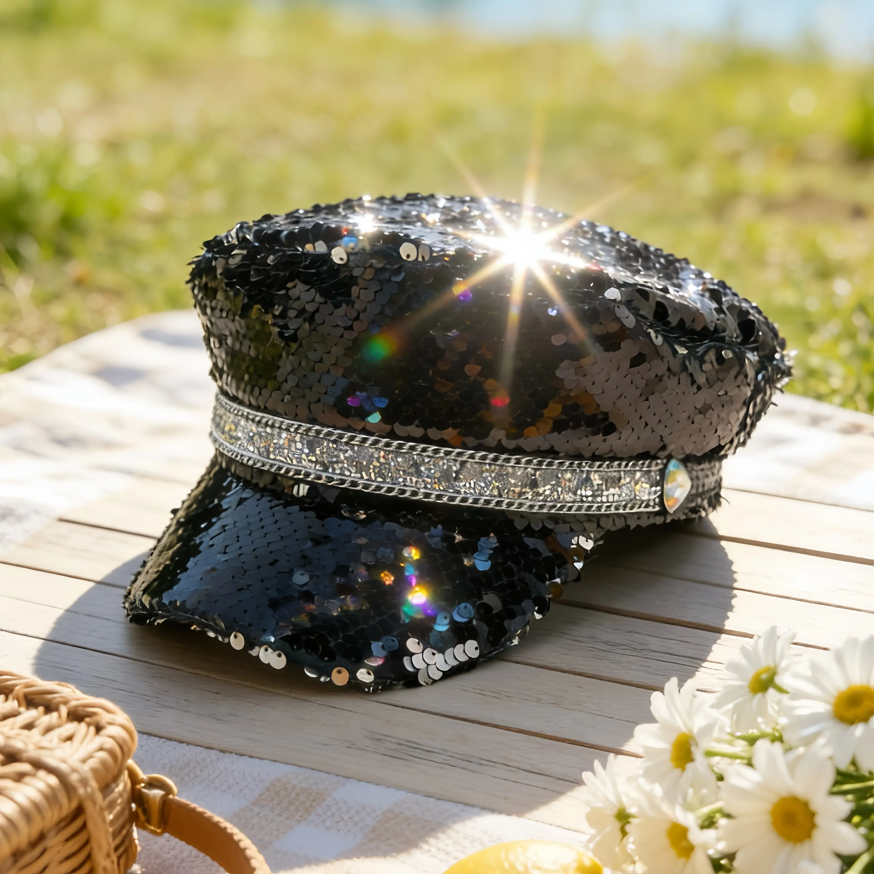 Steampunk Captain Hat Rhinestone for Music Festival, Halloween, Disco, Burning Man, Vintage Military Cap for Men & Women
Steampunk Captain Hat Rhinestone for Music Festival, Halloween, Disco, Burning Man, Vintage Military Cap for Men & Women