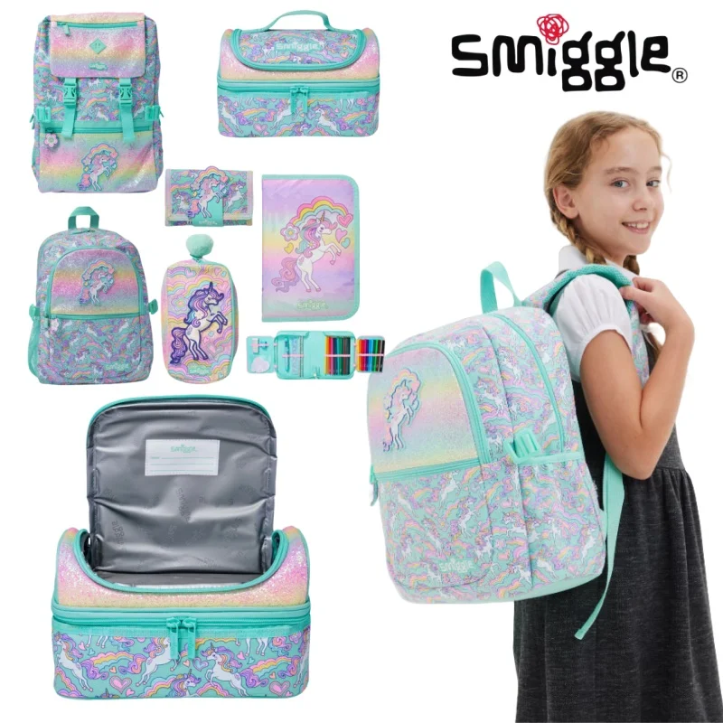 Genuine Australian Smiggle Schoolbag School Supplies Stationery Set Backpack Lunch Bag Pencil Bag Wallet Backpack Student Gift
Genuine Australian Smiggle Schoolbag School Supplies Stationery Set Backpack Lunch Bag Pencil Bag Wallet Backpack Student Gift