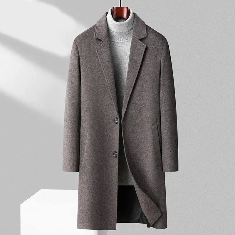 Autumn and Winter New Men's Versatile Coat Windbreaker Mid Length Business Casual Coat
Autumn and Winter New Men's Versatile Coat Windbreaker Mid Length Business Casual Coat
