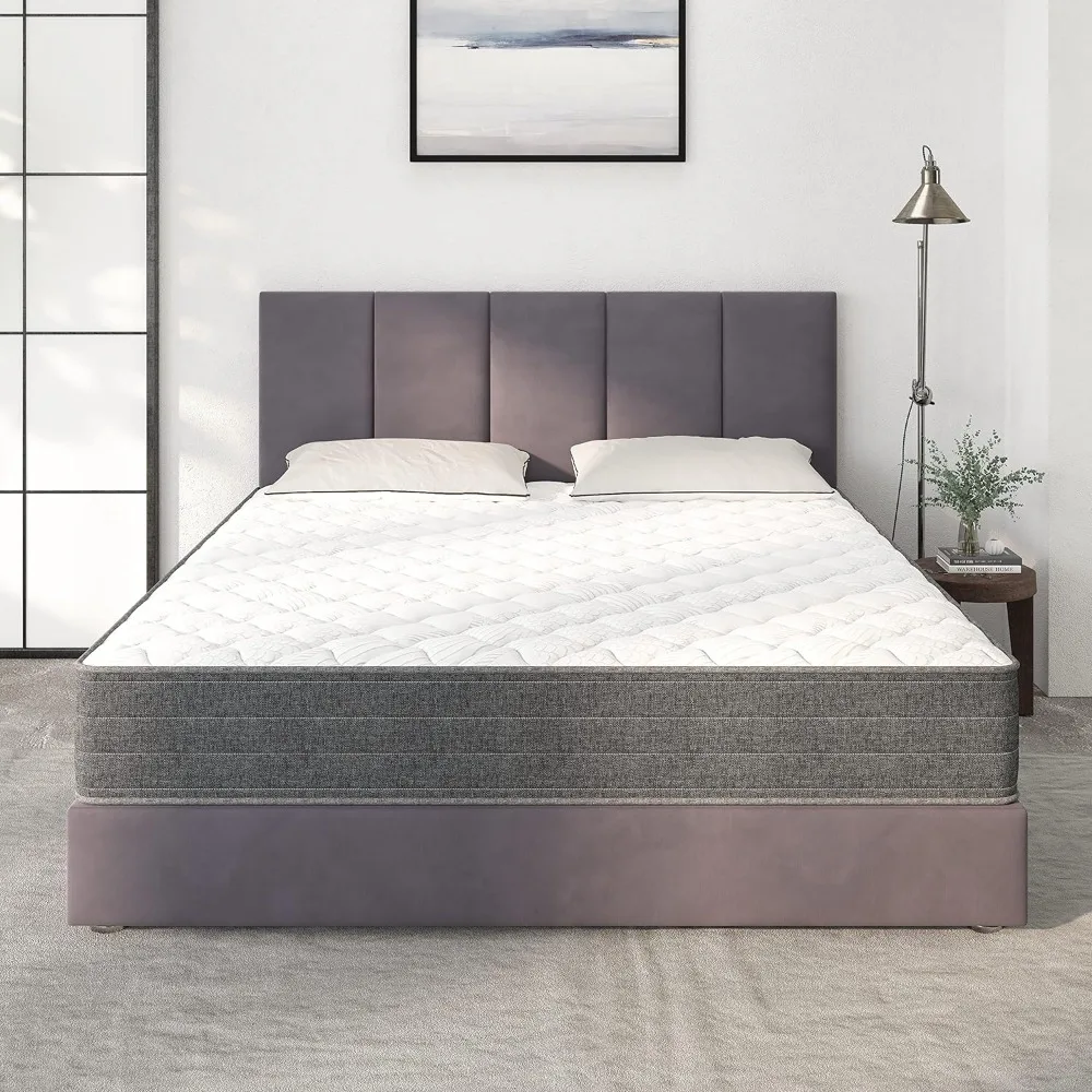 Queen Mattress, 10 Inch Victoria Hybrid Cooling Gel Infused Pocket Spring and Memory Foam Mattress, Fiberglass-Free Mattress
Queen Mattress, 10 Inch Victoria Hybrid Cooling Gel Infused Pocket Spring and Memory Foam Mattress, Fiberglass-Free Mattress
