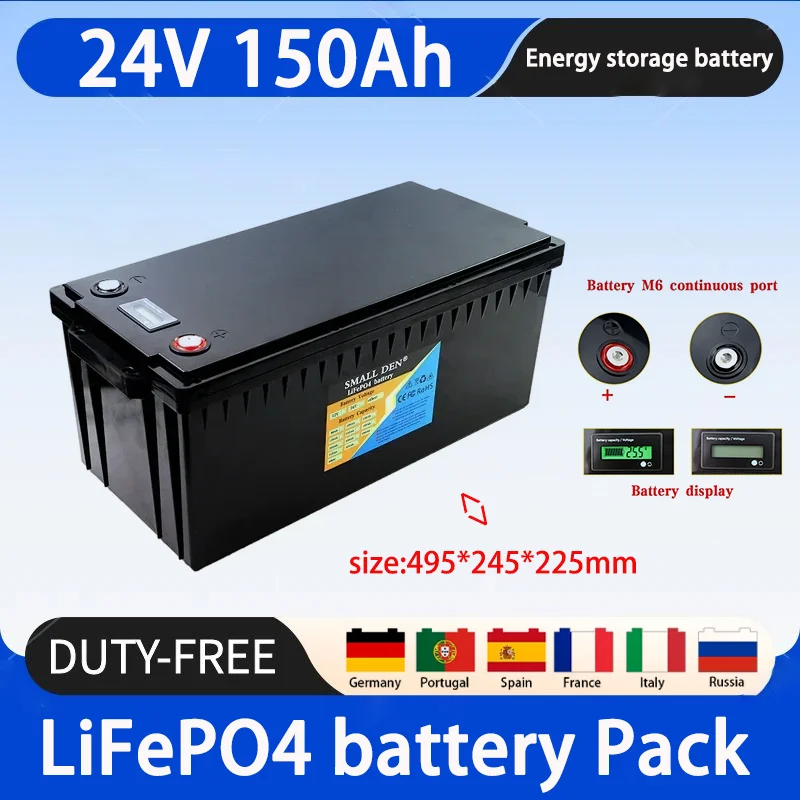 Литий-железо-фосфатный аккумулятор 24 в 2400 ач с большой емкостью подходит для Вт встроенной BMS мотоцикла лодки станции автомобиля
Литий-железо-фосфатный аккумулятор 24 в 2400 ач с большой емкостью подходит для Вт встроенной BMS мотоцикла лодки станции автомобиля