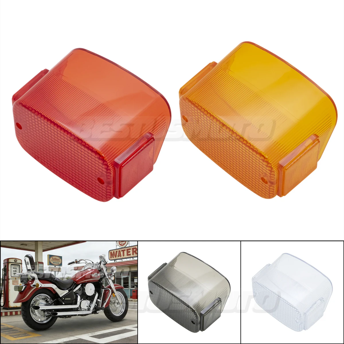 Motorcycle Brake Tail Light Lens For Kawasaki Vulcan 1500/88/400/800 VN1500 Classic/Classic FI/Classic Tourer/Nomad/Normad FI
Motorcycle Brake Tail Light Lens For Kawasaki Vulcan 1500/88/400/800 VN1500 Classic/Classic FI/Classic Tourer/Nomad/Normad FI