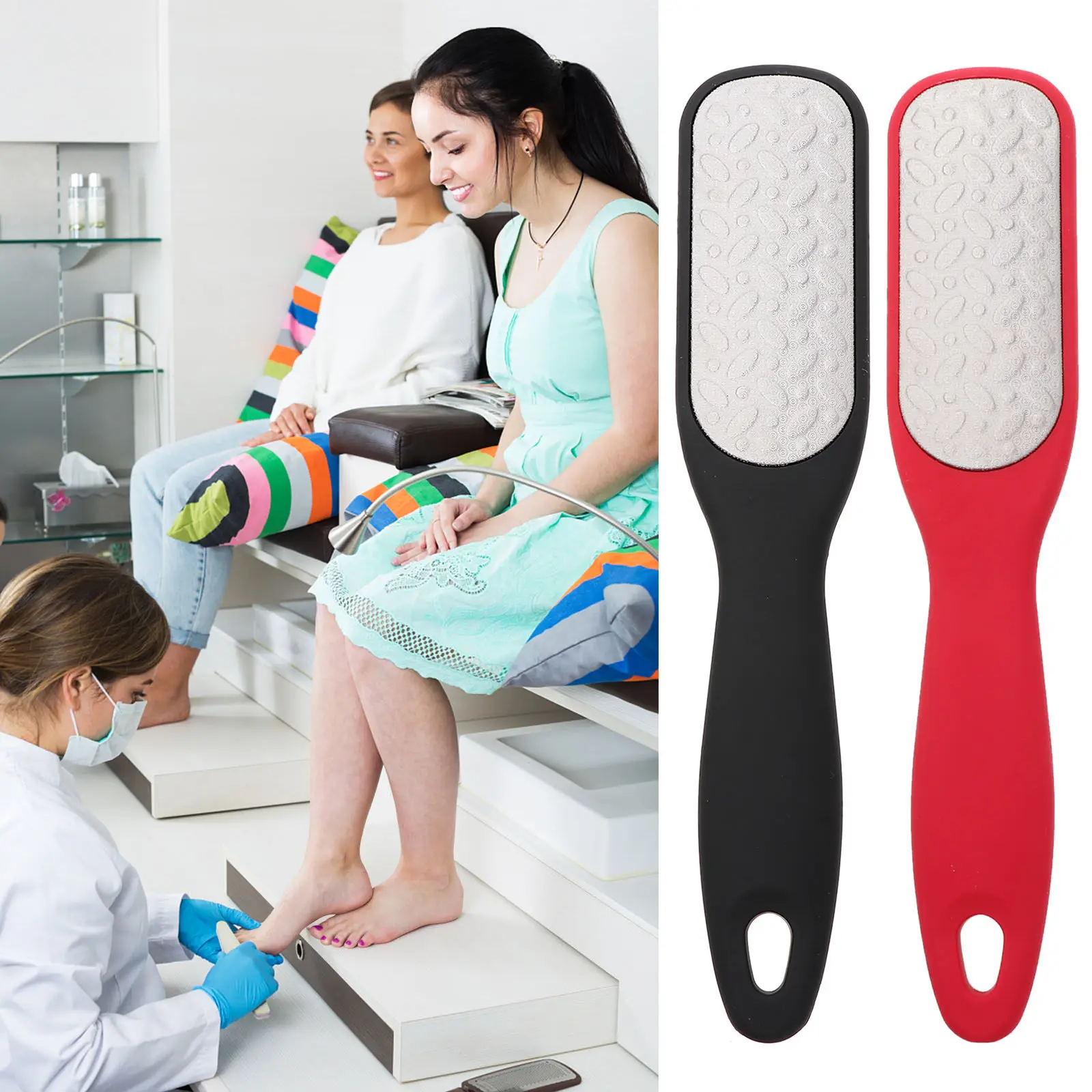 2Pcs Foot Care Tool Stainless Steel Callus Remover Lightweight Portable Pedicure File Foot Scraper Callus Remover
2Pcs Foot Care Tool Stainless Steel Callus Remover Lightweight Portable Pedicure File Foot Scraper Callus Remover