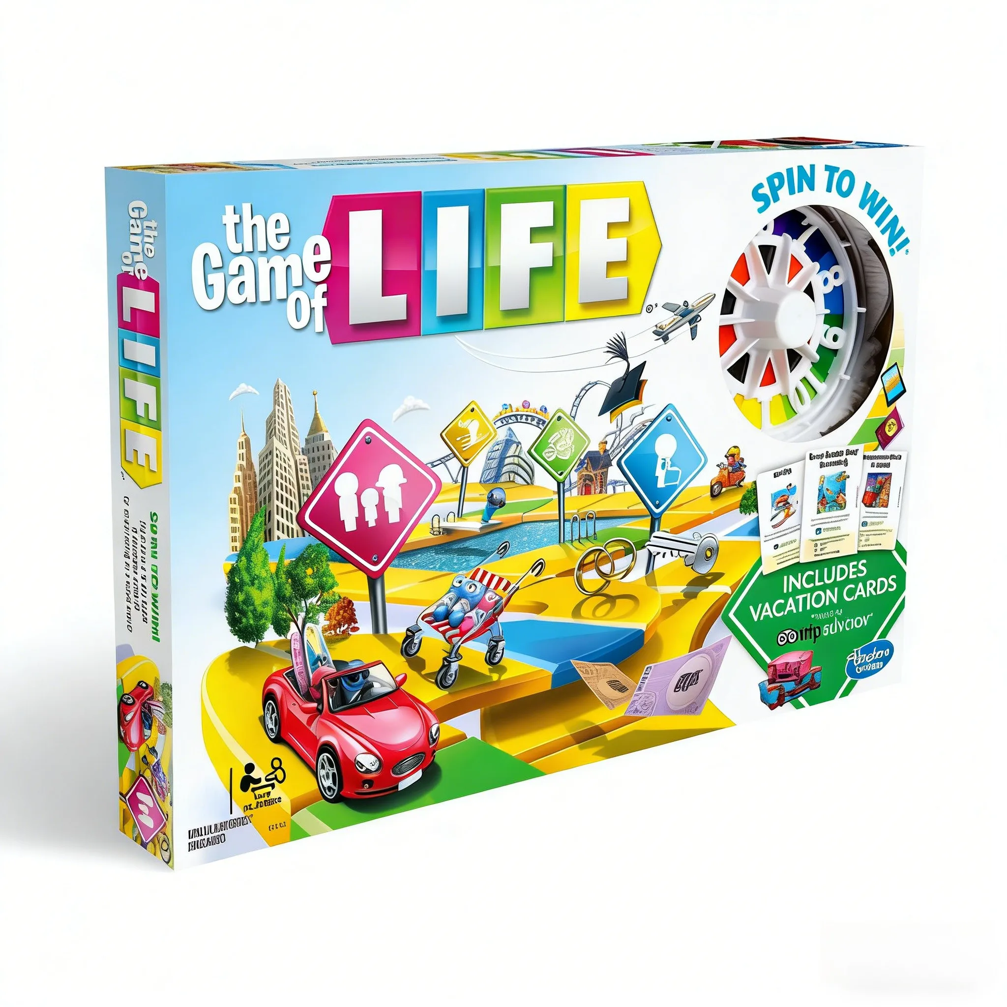 Настольная игра Hasbro The Game of Life, семейная игра с карточками для отпуска, Spin to Win
Настольная игра Hasbro The Game of Life, семейная игра с карточками для отпуска, Spin to Win