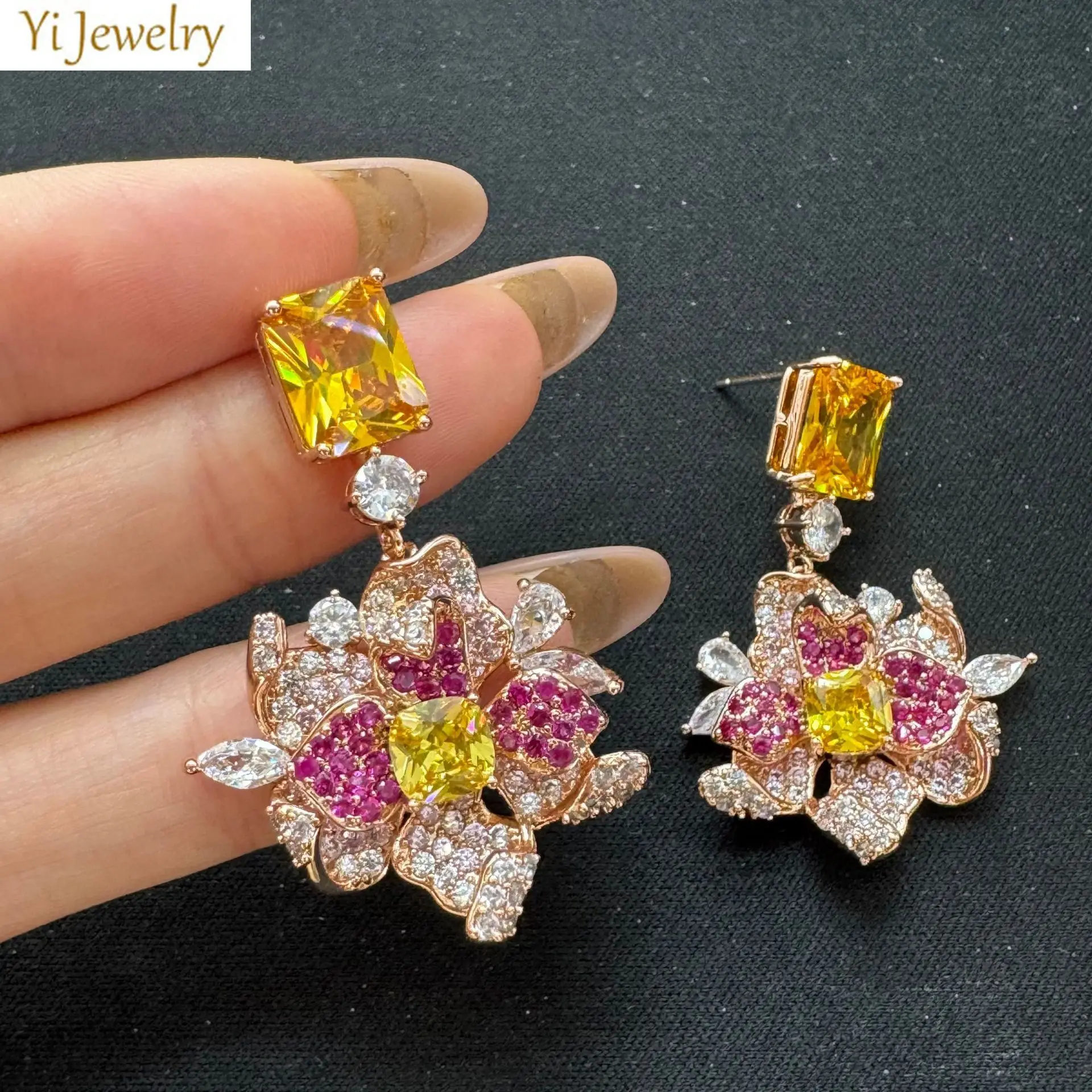 classy zirconia flower earrings for women shiny luxury jewelry dinner party gown performance white fushia petals floral earrings
classy zirconia flower earrings for women shiny luxury jewelry dinner party gown performance white fushia petals floral earrings