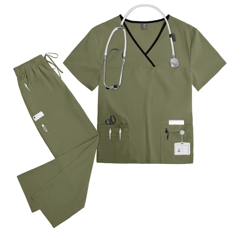 Quick Dry Unisex Scrubs Set Short Sleeve Lightweight Summer Nurse Doctor Uniform
Quick Dry Unisex Scrubs Set Short Sleeve Lightweight Summer Nurse Doctor Uniform
