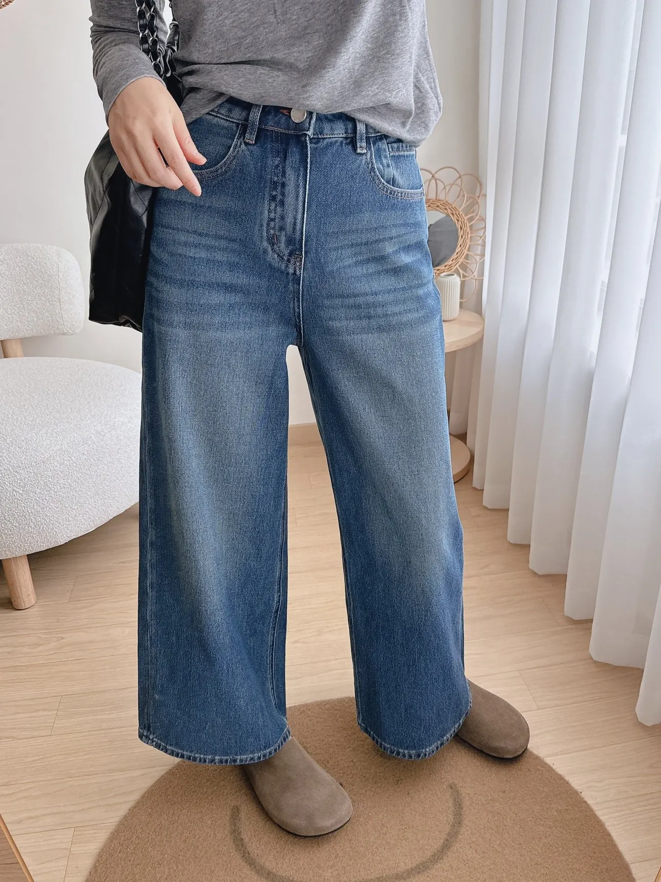 High Waist Waed out Loose Wide Leg Casual Nine Point Jeans Women's Pants Spring Commute Sle Jeans Loose Fit Comfortable
High Waist Waed out Loose Wide Leg Casual Nine Point Jeans Women's Pants Spring Commute Sle Jeans Loose Fit Comfortable