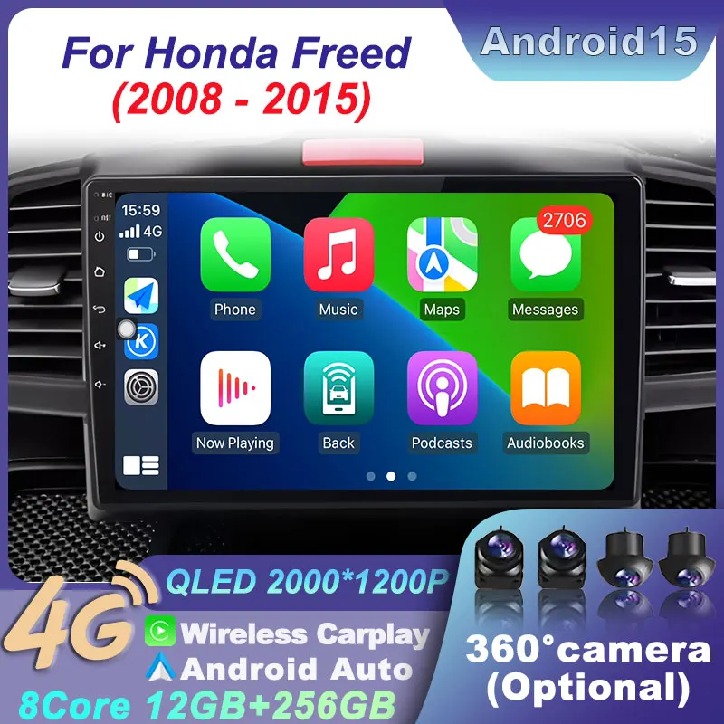 Android 15 Carplay Auto WIFI 2K Screen For Honda Freed 2008 - 2015 Car Radio Multimedia Player 2din GPS Head Unit BT Auto Stereo
Android 15 Carplay Auto WIFI 2K Screen For Honda Freed 2008 - 2015 Car Radio Multimedia Player 2din GPS Head Unit BT Auto Stereo