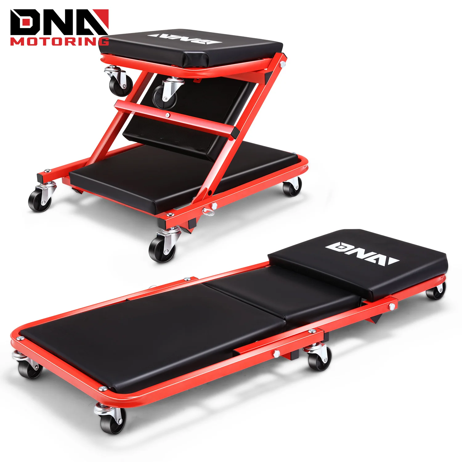DNA Motoring 36 Inches 2 IN 1 Foldable Rolling Car Creeper Seat 6 Pcs 2" Casters
DNA Motoring 36 Inches 2 IN 1 Foldable Rolling Car Creeper Seat 6 Pcs 2" Casters
