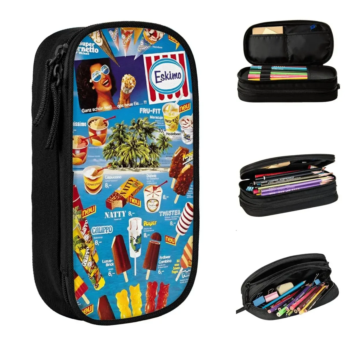 Eskimo Eiskarten Von 1965-2008 Ice Pencil Cases Pencilcases Pen Box for Student Big Capacity Bags Students School Gifts
Eskimo Eiskarten Von 1965-2008 Ice Pencil Cases Pencilcases Pen Box for Student Big Capacity Bags Students School Gifts