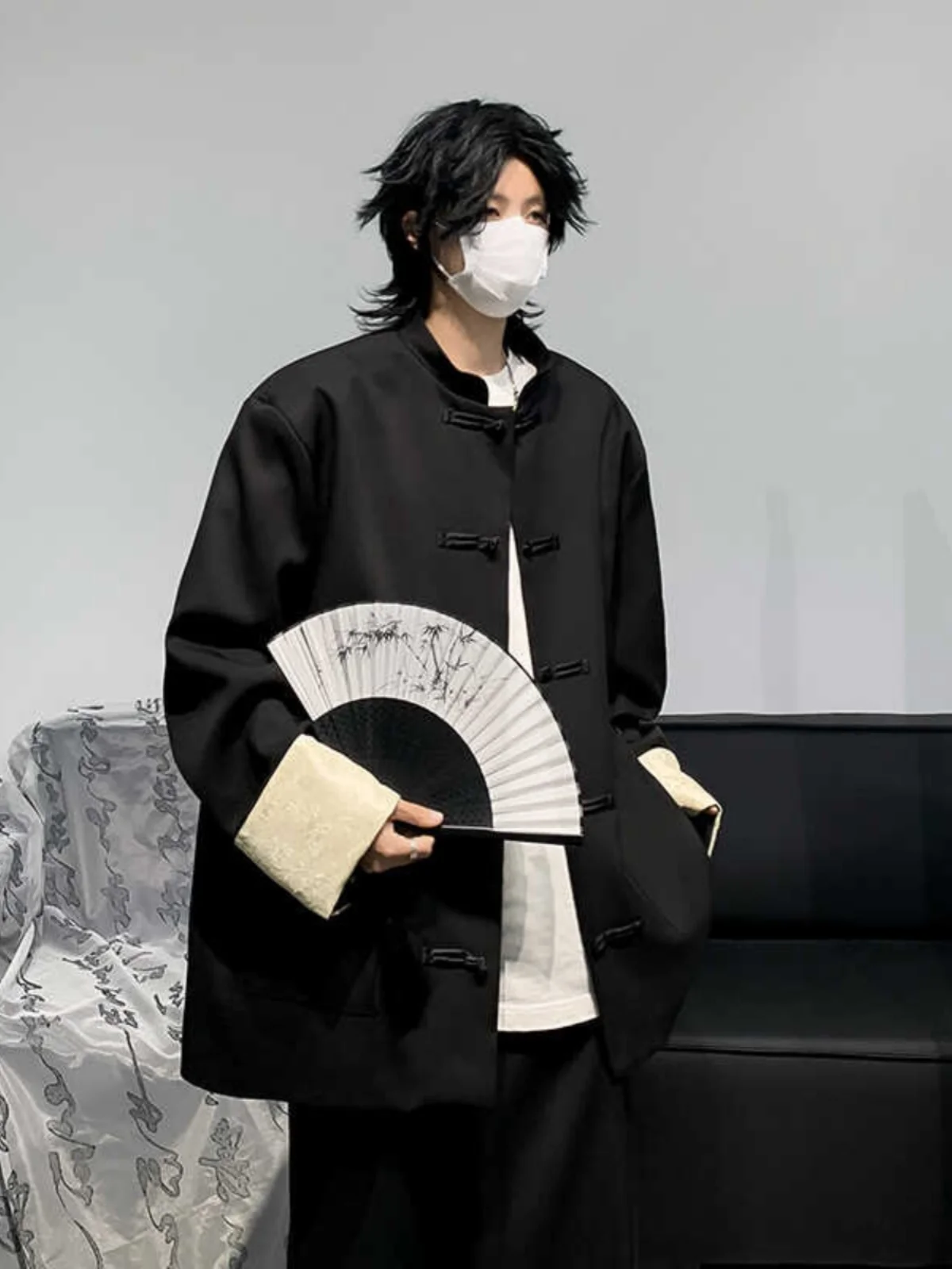 New Chinese Sle Men's Bla Jaet Wedding Suit Casual Haome Zhongan Coat Spring Autumn ex Long Sve Stand Collar
New Chinese Sle Men's Bla Jaet Wedding Suit Casual Haome Zhongan Coat Spring Autumn ex Long Sve Stand Collar