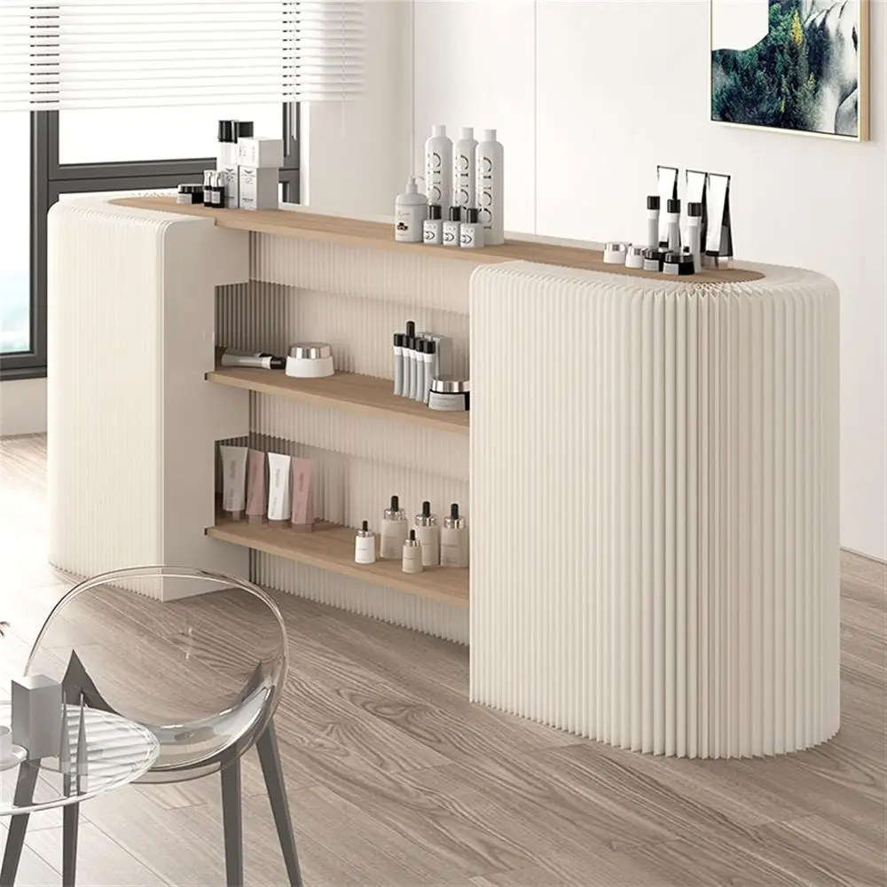 Collapsible 3-Tier Paper Holder, Portable Retail Stand for Trade Shows and Malls, Multifunctional Counter Display Rack