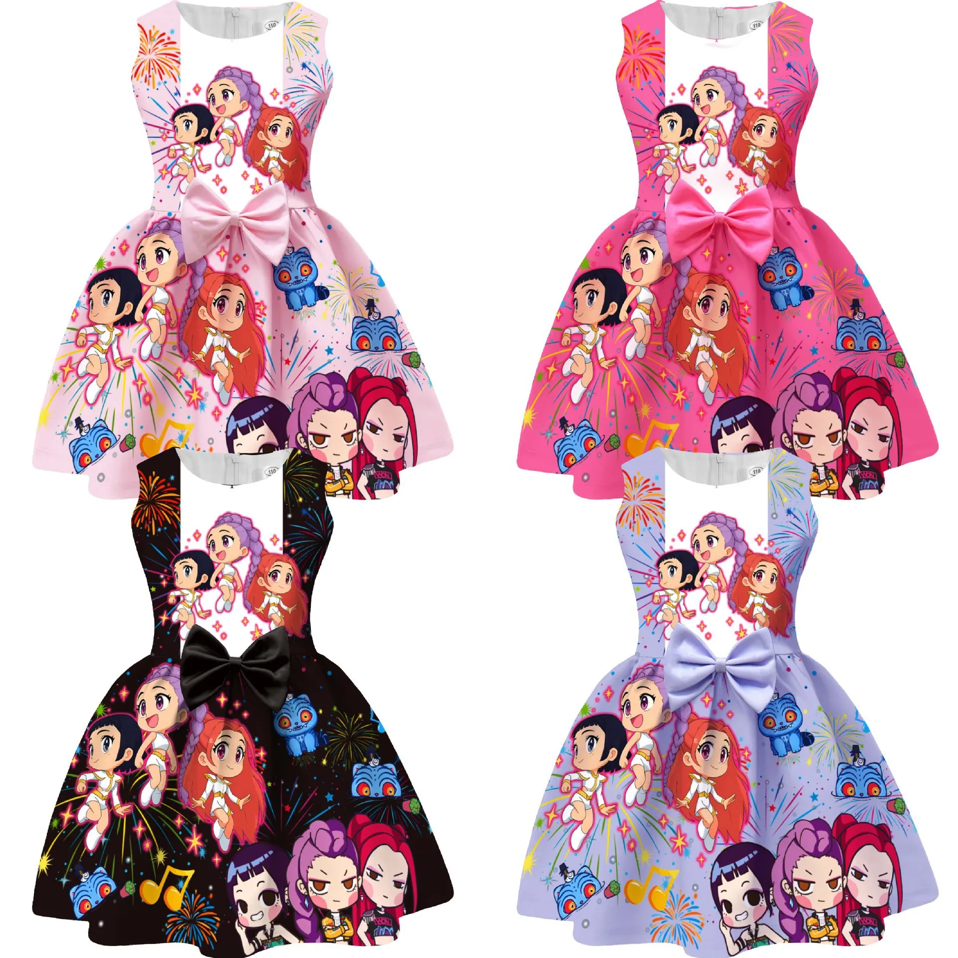 Lovely Kids Dress Halloween Cosplay Costume KPop Demon Hunters Girl Clothes Cute Bow Birthday Party Performance Princess Dresses
Lovely Kids Dress Halloween Cosplay Costume KPop Demon Hunters Girl Clothes Cute Bow Birthday Party Performance Princess Dresses
