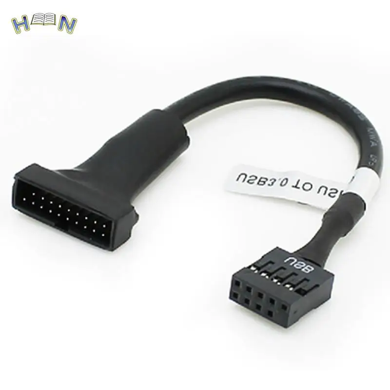 Motherboard Header Adapter Cord high quality 1Pcs 19/20 Pin USB 3.0 Female To 9 Pin USB 2.0 Male
Motherboard Header Adapter Cord high quality 1Pcs 19/20 Pin USB 3.0 Female To 9 Pin USB 2.0 Male