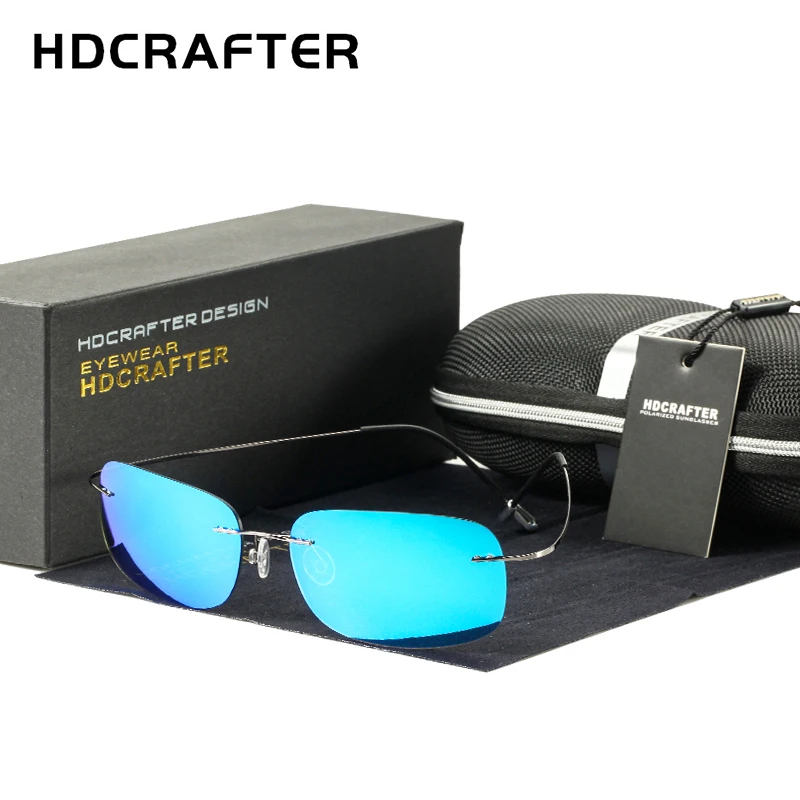 HDCRAFTER супер легкие титановые поляризационные солнцезащитные очки без оправы, большой размер 160 мм, солнцезащитные очки UV400 Gafas, мужские оптические очки для близорукости
HDCRAFTER супер легкие титановые поляризационные солнцезащитные очки без оправы, большой размер 160 мм, солнцезащитные очки UV400 Gafas, мужские оптические очки для близорукости