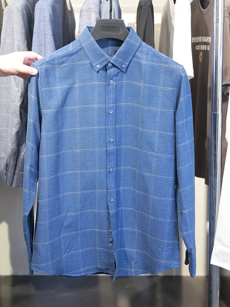 Homesick Men's Soft Plaid Long Sleeve Shirt Button up Pointed Collar Autumn Fashion Casual Male Clothing Standard Fit
Homesick Men's Soft Plaid Long Sleeve Shirt Button up Pointed Collar Autumn Fashion Casual Male Clothing Standard Fit