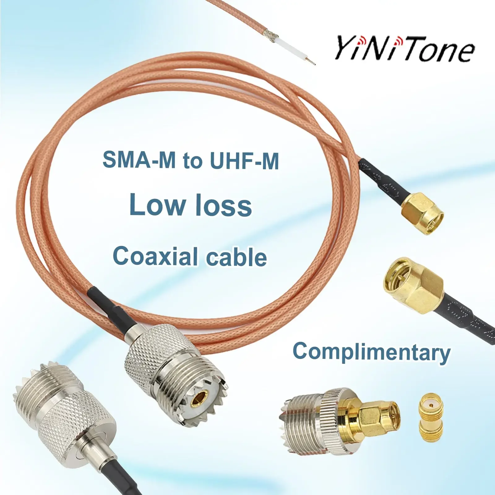 RG316 Coaxial Cable Low Loss SMA male/female to UHF SO239 female/male adapter Kit for RF Handheld Antenna Walkie Talkie
RG316 Coaxial Cable Low Loss SMA male/female to UHF SO239 female/male adapter Kit for RF Handheld Antenna Walkie Talkie