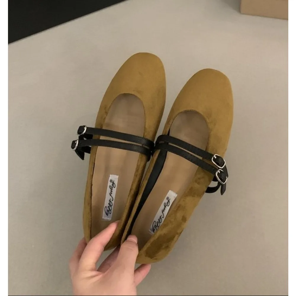 Buckle Strap Footwear Brand Women Flats Round Toe Shallow Slip on Ladies Casual Ballet Shoes Eelgant Dress Shoes Mujer
Buckle Strap Footwear Brand Women Flats Round Toe Shallow Slip on Ladies Casual Ballet Shoes Eelgant Dress Shoes Mujer