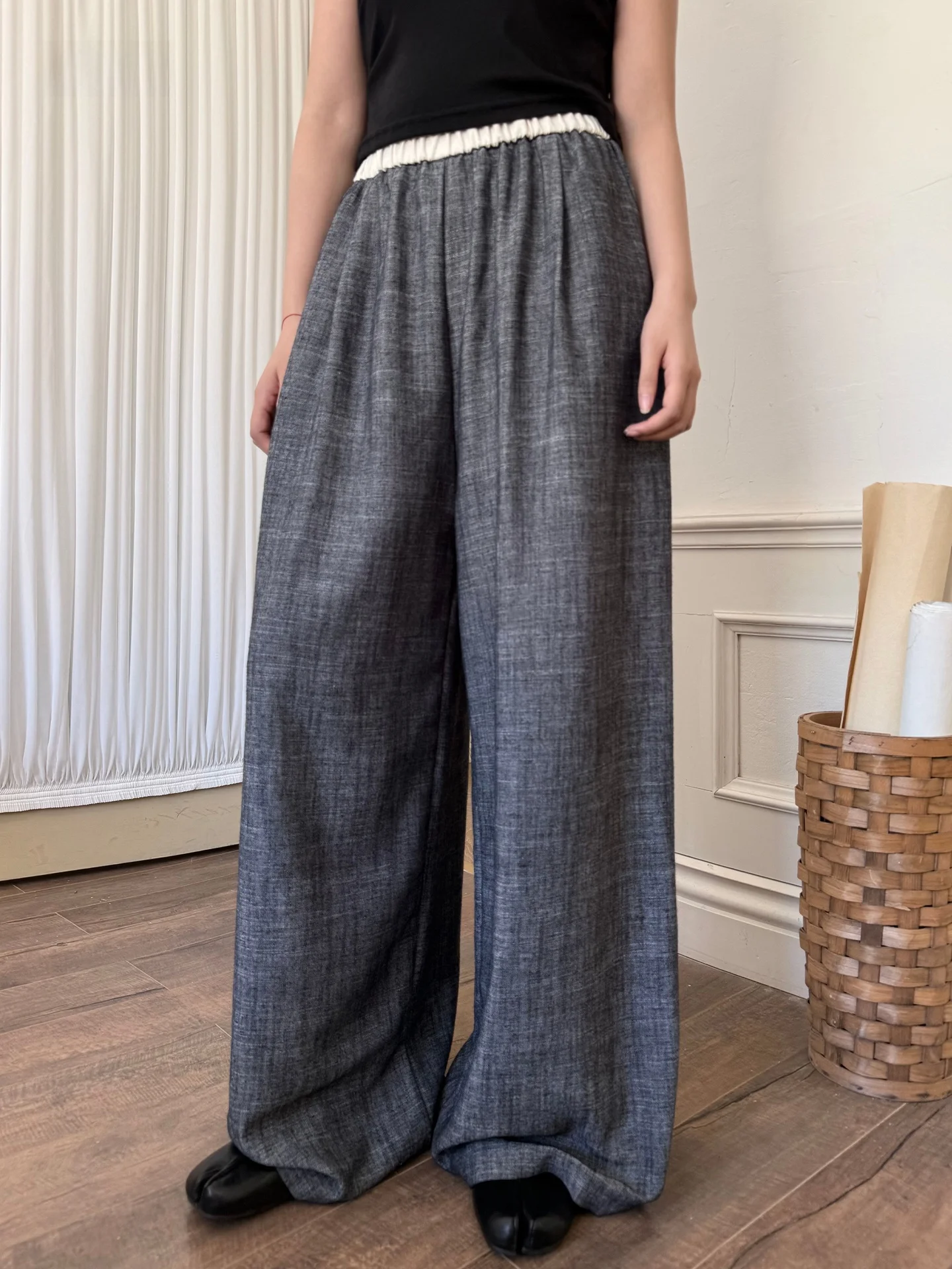 Land And Mountain Island Casual Cotton Linen Straight Leg Floor-Length Trousers Color Collision Waist Head Ladies Pants
Land And Mountain Island Casual Cotton Linen Straight Leg Floor-Length Trousers Color Collision Waist Head Ladies Pants