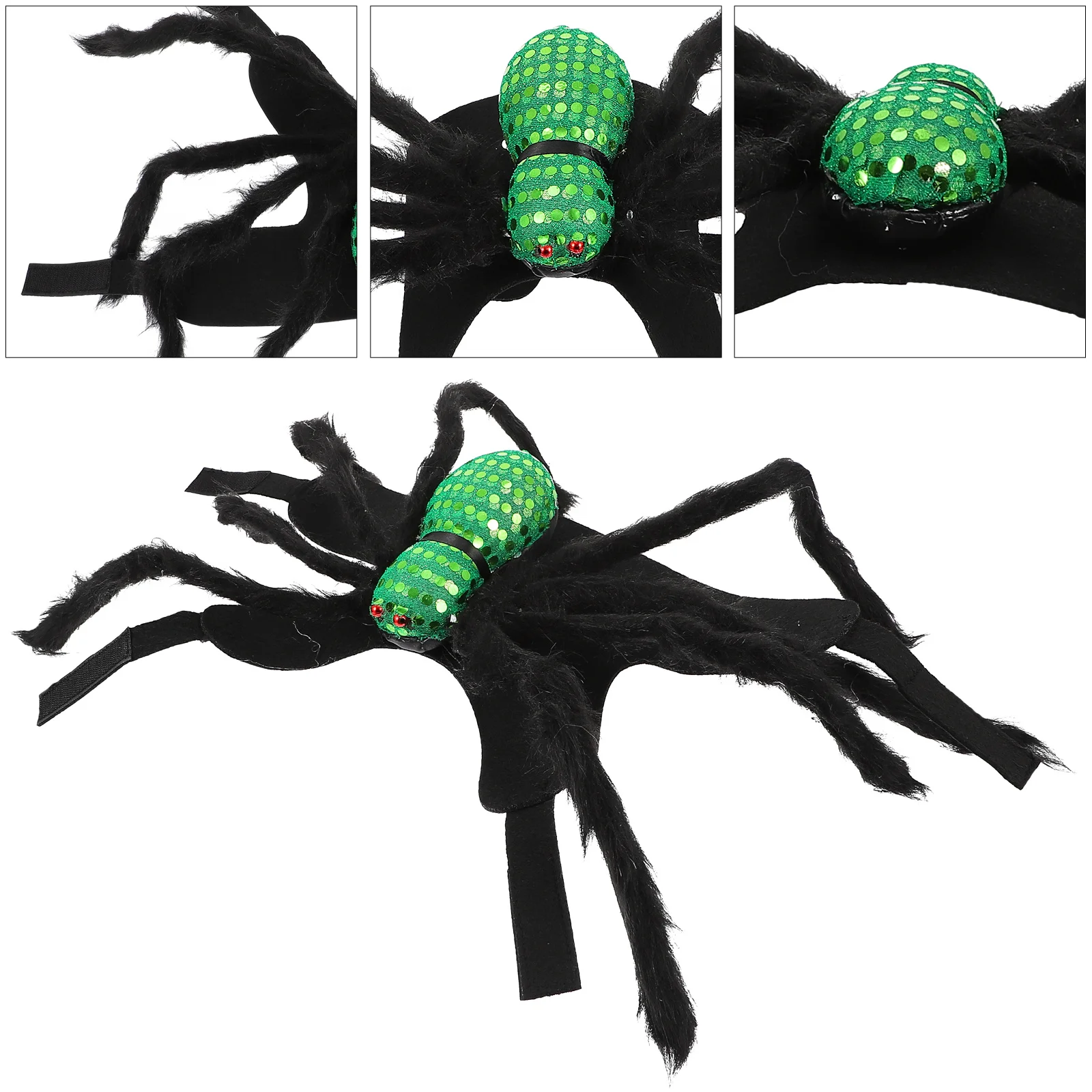 1Pcs Pet Costume Spider-Shaped Halloween Outfit Comfortable Durable Easy Wear Cosplay Dress Pet Supplies Dog Harness 
1Pcs Pet Costume Spider-Shaped Halloween Outfit Comfortable Durable Easy Wear Cosplay Dress Pet Supplies Dog Harness