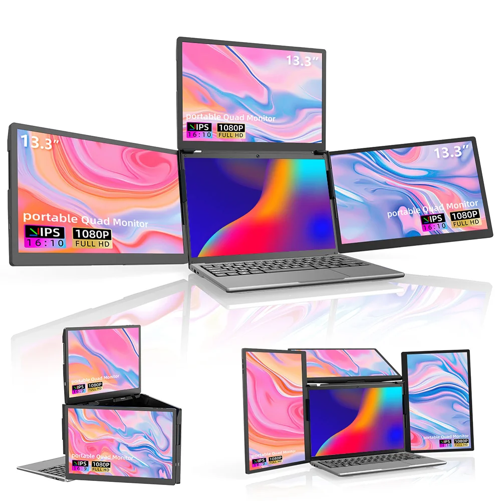 Portable 13.3 Inch Usb Type C Gaming LCD Display Portable Dual Triple Quad Screen Laptop Triple Extender
Portable 13.3 Inch Usb Type C Gaming LCD Display Portable Dual Triple Quad Screen Laptop Triple Extender