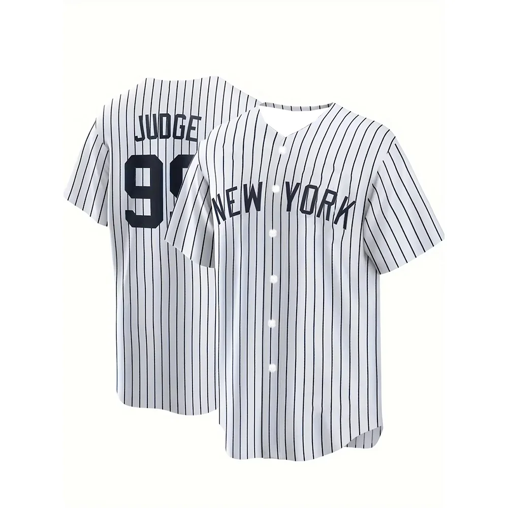 Summer's New Fashion Striped Printed Alphanumeric Pattern Baseball Shirts Oversized Baseball Shirts For Quick-Drying Men And Wom
Summer's New Fashion Striped Printed Alphanumeric Pattern Baseball Shirts Oversized Baseball Shirts For Quick-Drying Men And Wom
