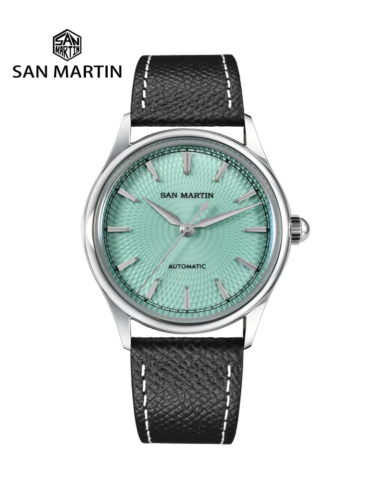 San Martin 37mm Men Dress Watch 3D Textured Dial ST1812 Casual Fashion Automatic Mechanical Sapphire Clear Caseback SN0110
San Martin 37mm Men Dress Watch 3D Textured Dial ST1812 Casual Fashion Automatic Mechanical Sapphire Clear Caseback SN0110