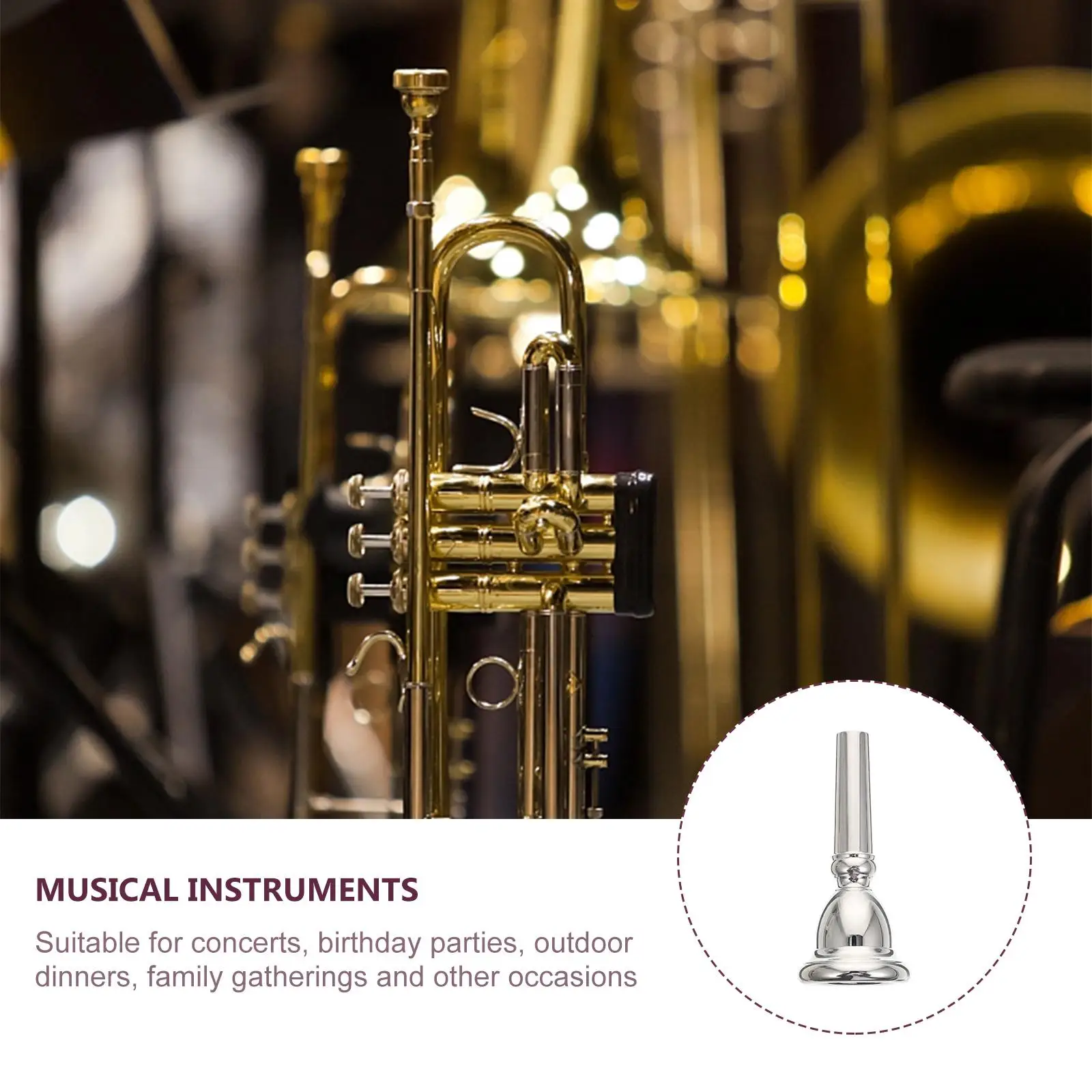 Euphonium Mouthpiece Instrument Tool for Beginners Replacement Accessory Professional Practice Instruments
Euphonium Mouthpiece Instrument Tool for Beginners Replacement Accessory Professional Practice Instruments