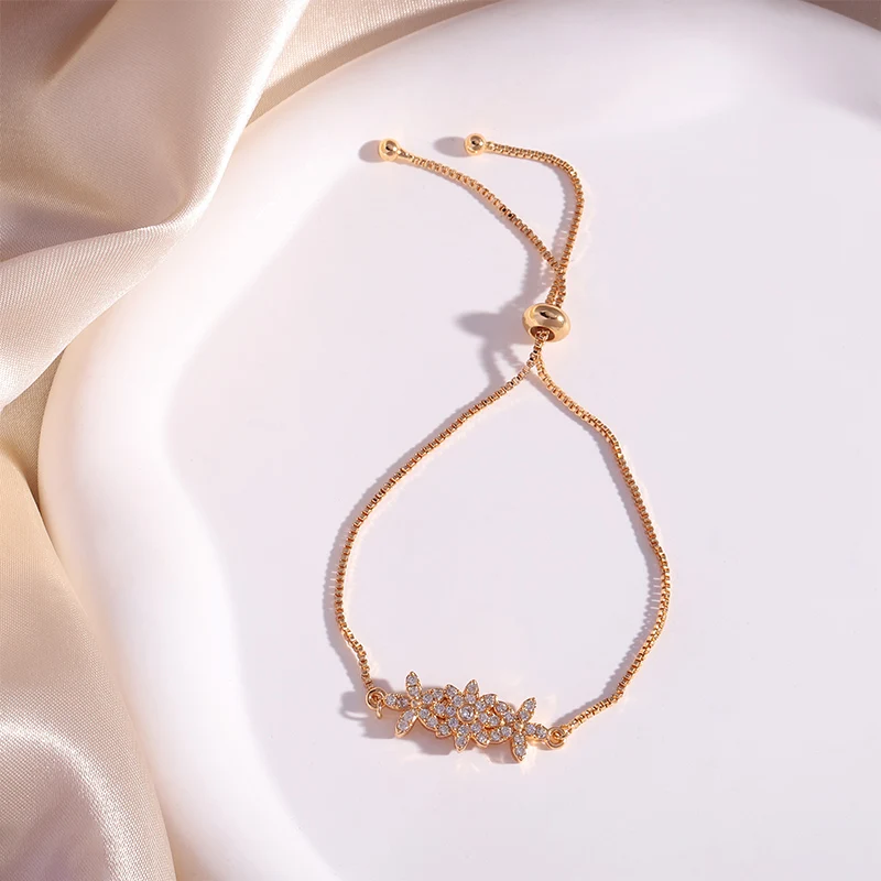HOT Fashion Unique Flower Zircon Stones Golden Bracelet Women's Bracelet Women's Jewelry Gift 2023
HOT Fashion Unique Flower Zircon Stones Golden Bracelet Women's Bracelet Women's Jewelry Gift 2023