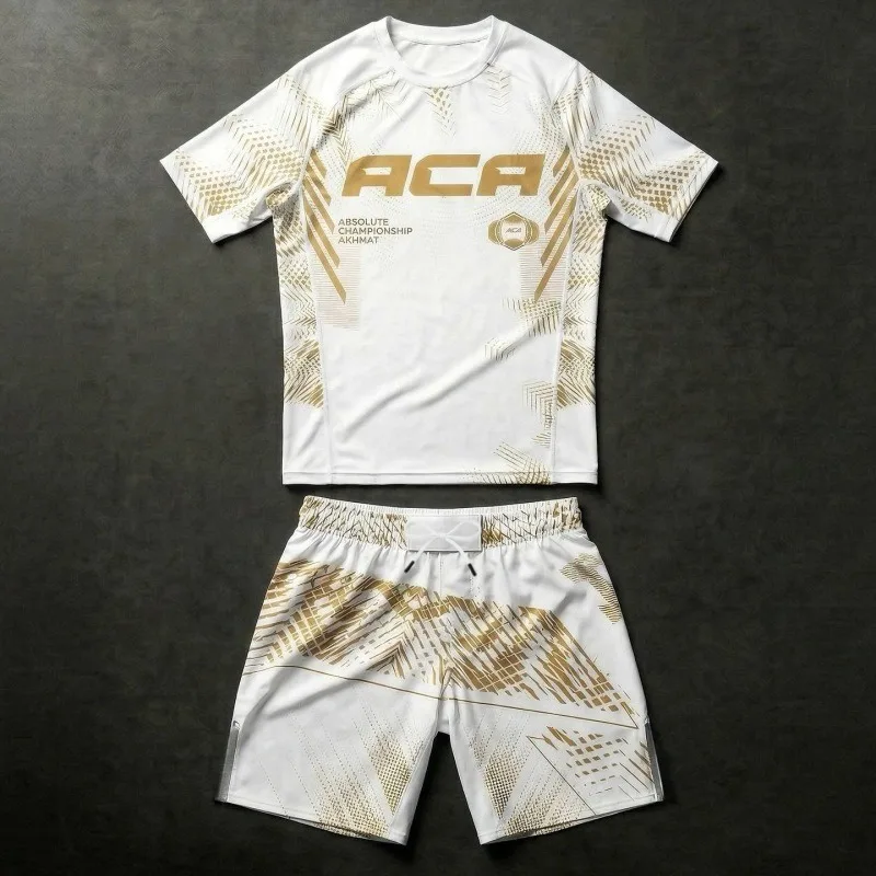 2026 New Limited Edition White/Black/Gold Tracksuit: Quick-drying Anti-abrasion Training Short-sleeved T-shirt + Shorts (Unisex)
2026 New Limited Edition White/Black/Gold Tracksuit: Quick-drying Anti-abrasion Training Short-sleeved T-shirt + Shorts (Unisex)