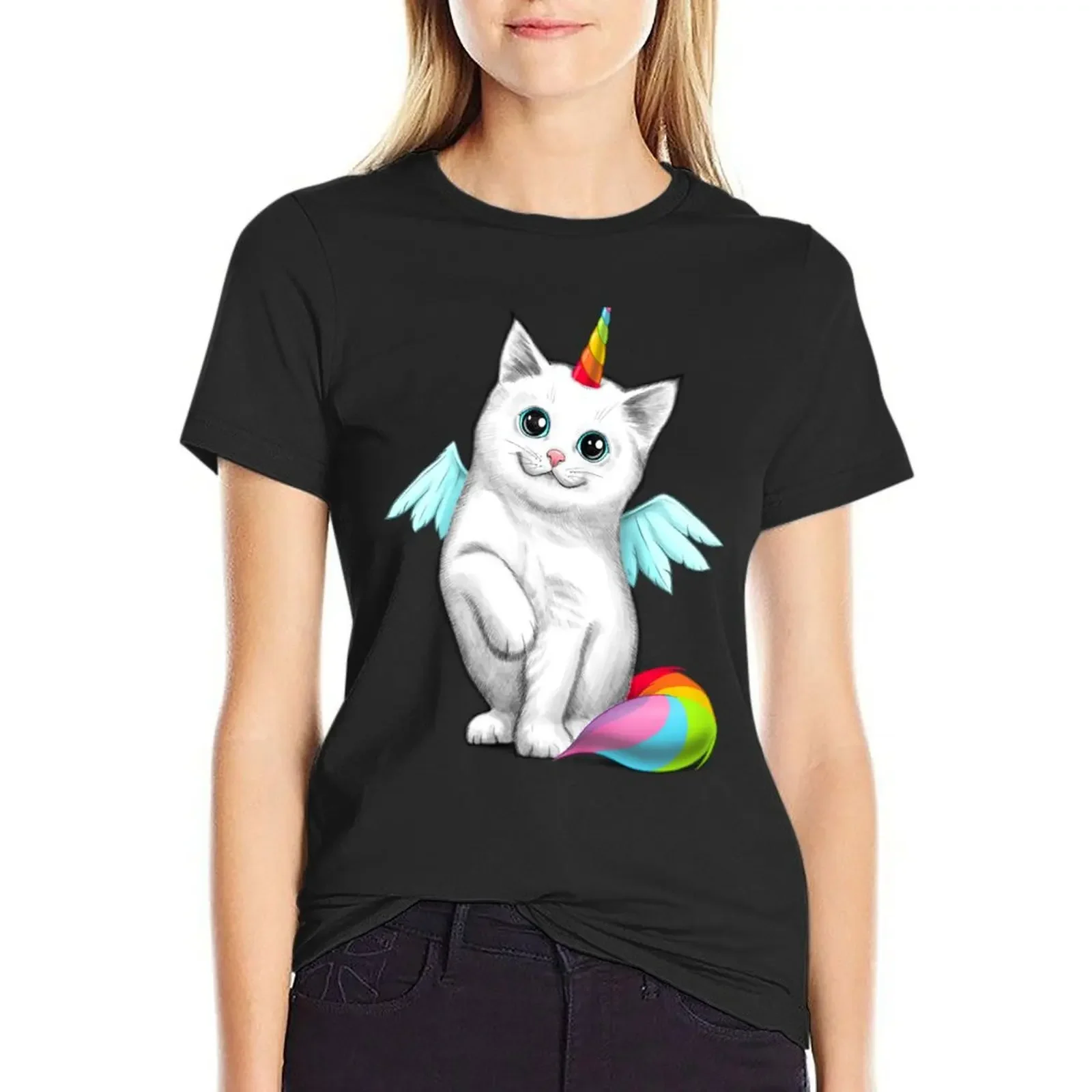 Cat unicorn T-Shirt animal prinfor anime clothes female summer clothes for Women
Cat unicorn T-Shirt animal prinfor anime clothes female summer clothes for Women