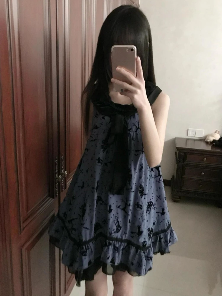 Y2k Эстетическое милое платье с принтом Vestidos Harajuku Кружевное лоскутное платье феи Лето Kawaii Гранж Женские винтажные бандажные платья
Y2k Эстетическое милое платье с принтом Vestidos Harajuku Кружевное лоскутное платье феи Лето Kawaii Гранж Женские винтажные бандажные платья