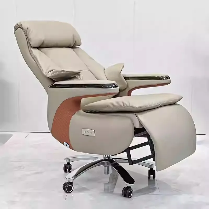 New Deluxe Modern Comfortable Grey PU Leather Ergonomic Reclining Nap Manual Adjustable Height Executive Office Chair
New Deluxe Modern Comfortable Grey PU Leather Ergonomic Reclining Nap Manual Adjustable Height Executive Office Chair