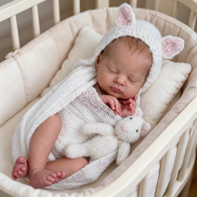 19inch 48cm Blonde Hair Reborn Baby Doll Cloth Body Esenia Soft Touch Newborn Size Doll
19inch 48cm Blonde Hair Reborn Baby Doll Cloth Body Esenia Soft Touch Newborn Size Doll