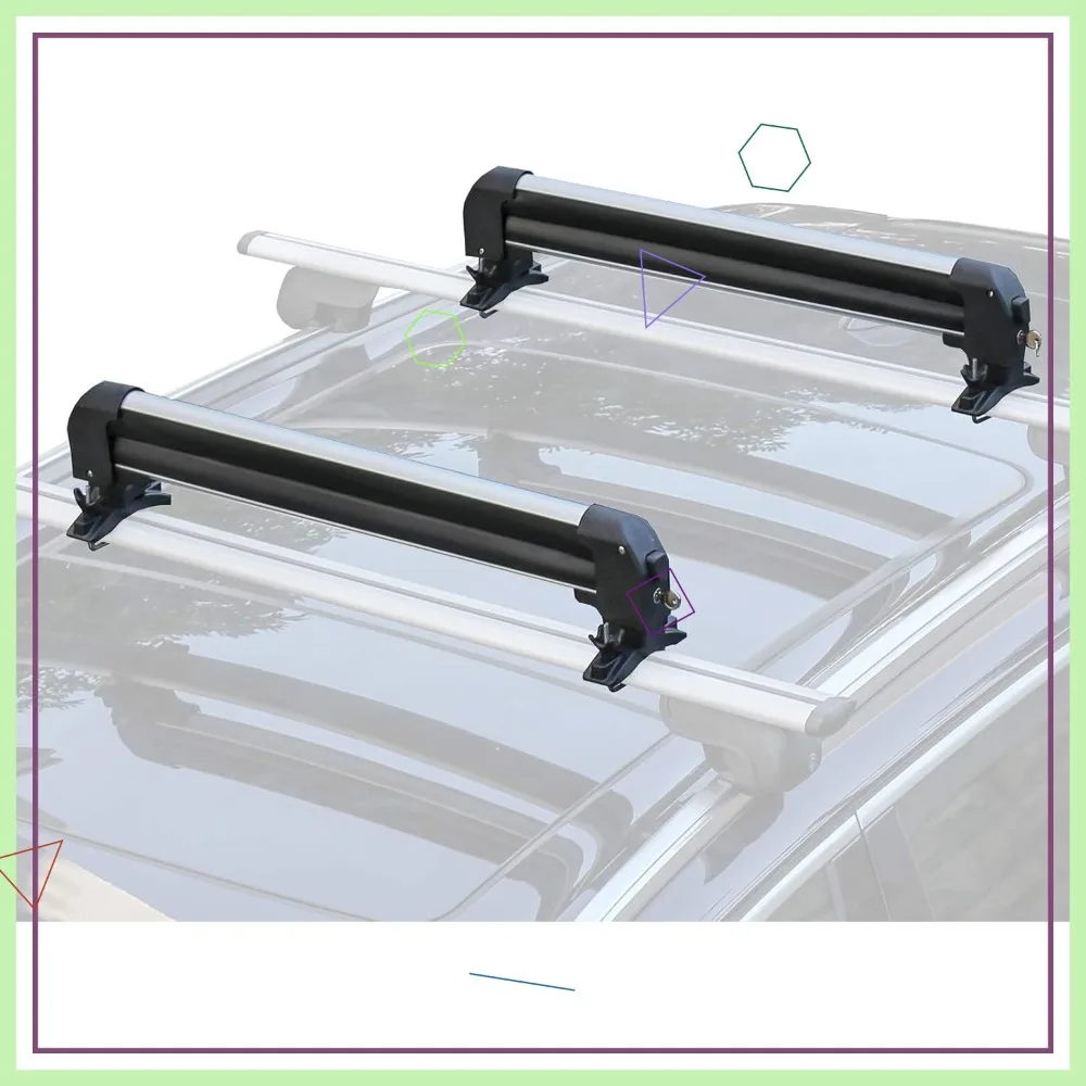 Universal Ski Snowboard Roof Rack, Fits 6 Skis or 4 Boards, Lockable for Most Cross Bars
Universal Ski Snowboard Roof Rack, Fits 6 Skis or 4 Boards, Lockable for Most Cross Bars
