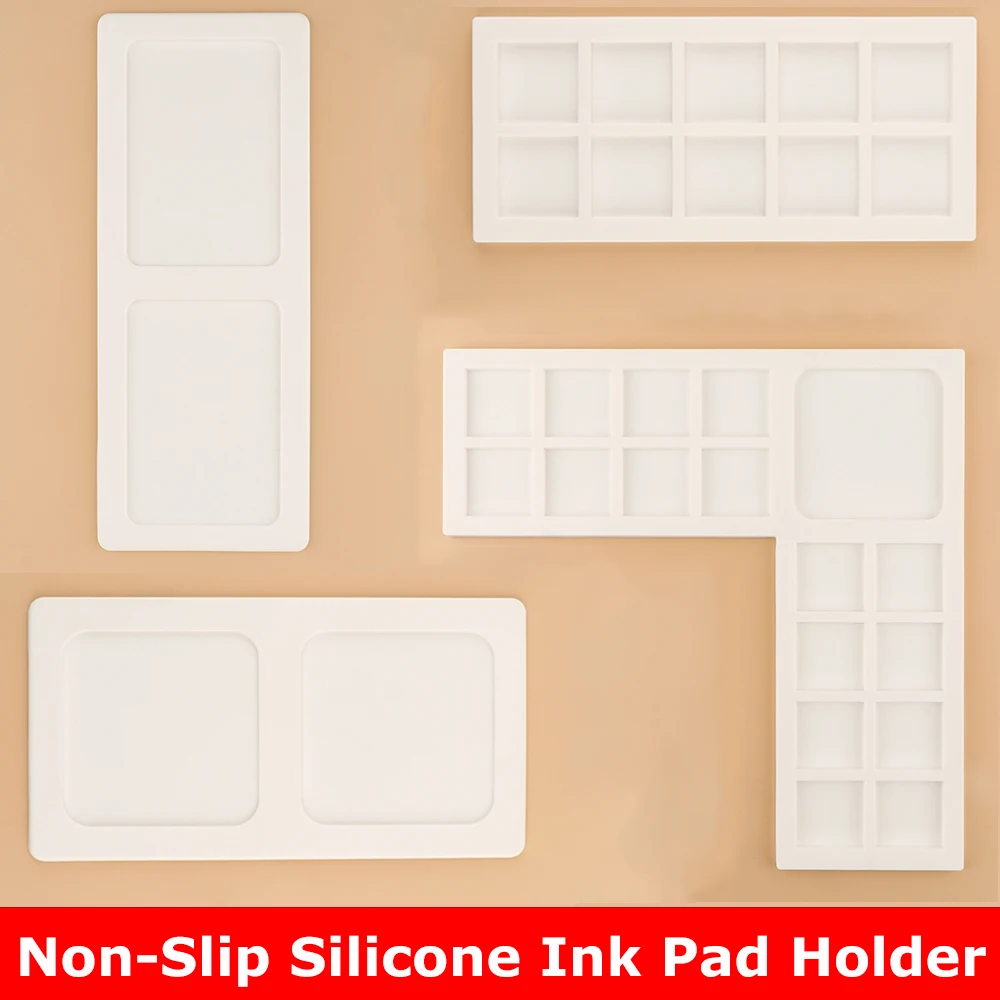 Ink Pad Holder Non-Slip Silicone L-shape Rectangle Square Mini Inkpad To Help Ink Pad Stay On Smooth Surfaces Stamping Supplies
Ink Pad Holder Non-Slip Silicone L-shape Rectangle Square Mini Inkpad To Help Ink Pad Stay On Smooth Surfaces Stamping Supplies
