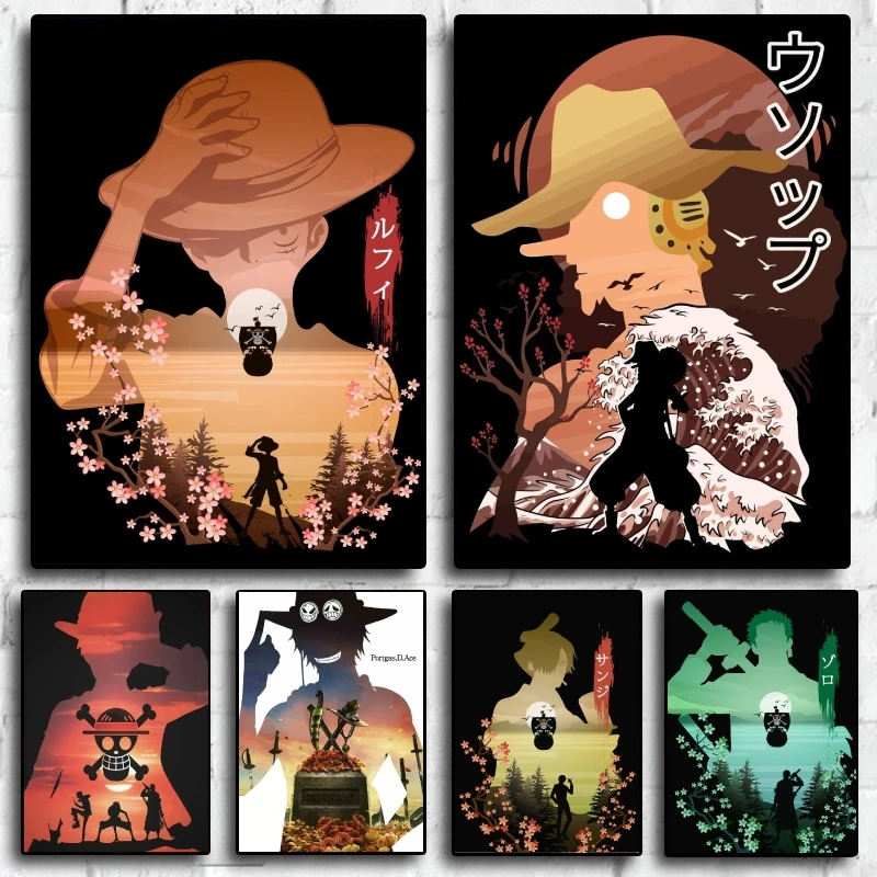 Anime Posters One Piece Luffy Canvas Print Classic Figures Silhouette Pictures Children Gifts Room Home Decor Kids Toys Hanging
Anime Posters One Piece Luffy Canvas Print Classic Figures Silhouette Pictures Children Gifts Room Home Decor Kids Toys Hanging